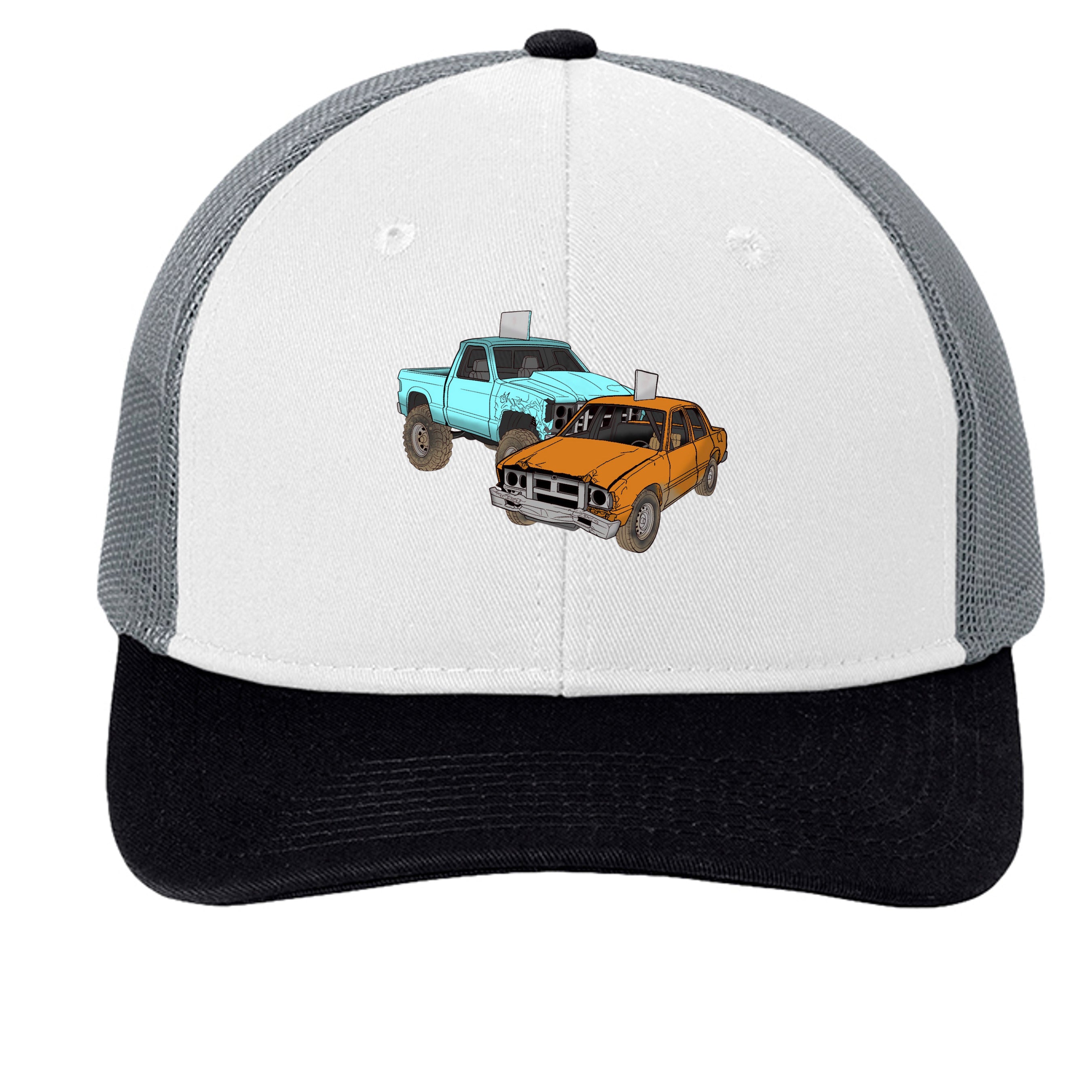 White/ Black/ Gusty Grey - C402 - FRONT