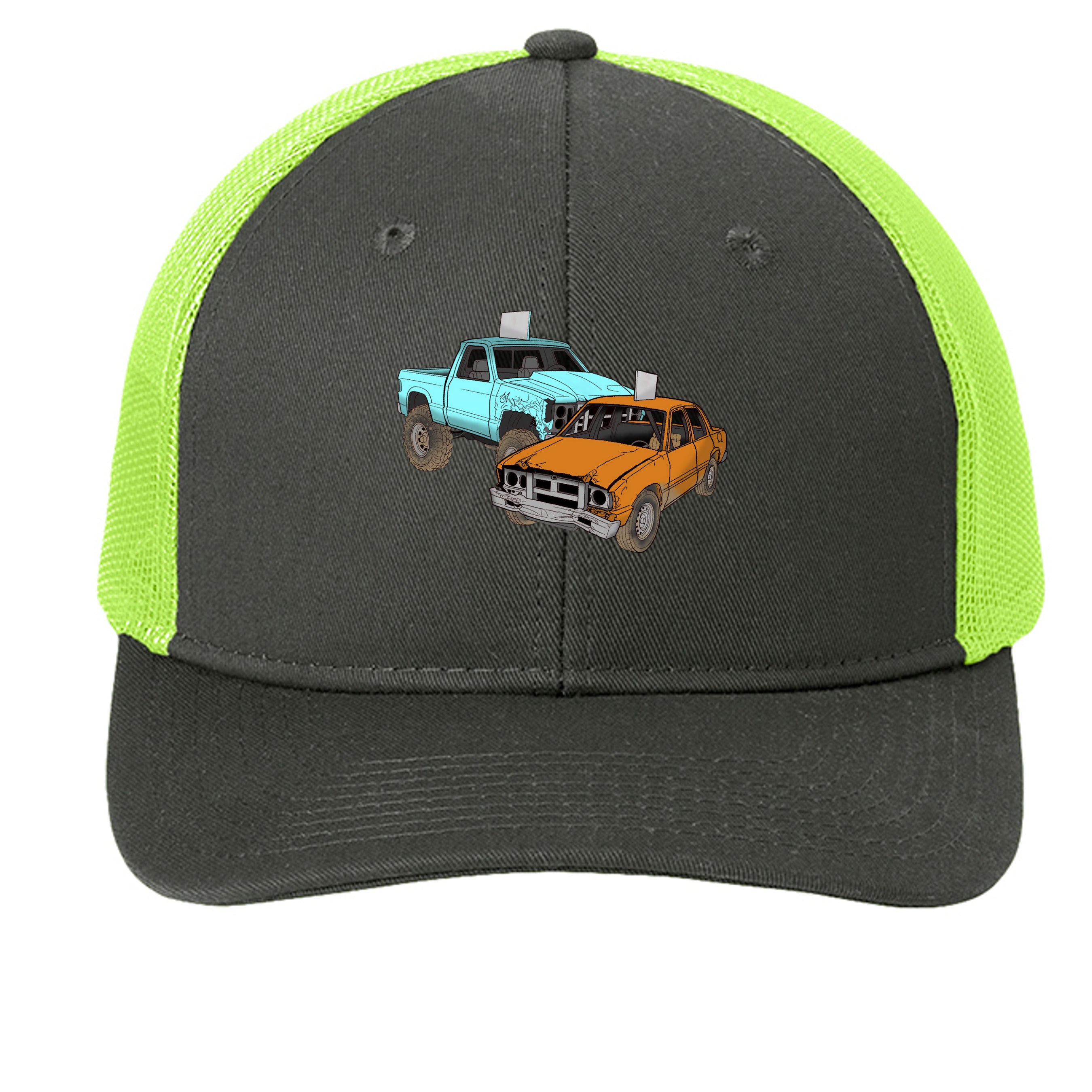 Grey Steel/ Neon Yellow - C402 - FRONT
